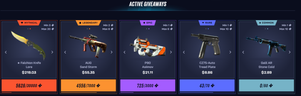 csgo.net active giveaways